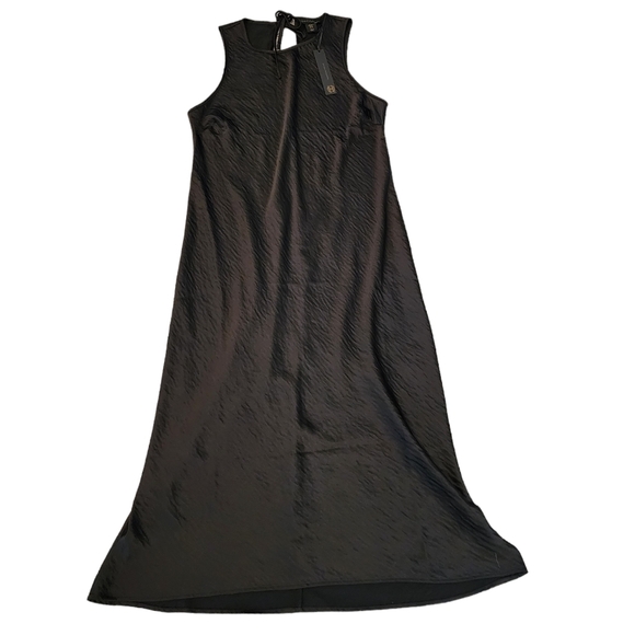 NWT House of Harlow black satin sleeveless maxi dress size XL - Picture 10 of 10